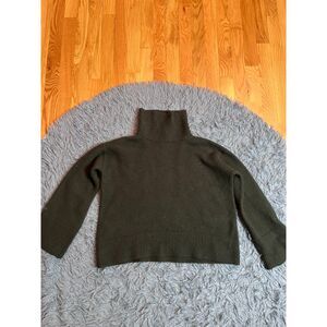 The Reset R Label Dark Green Wool Funnel Neck Sweater Size S